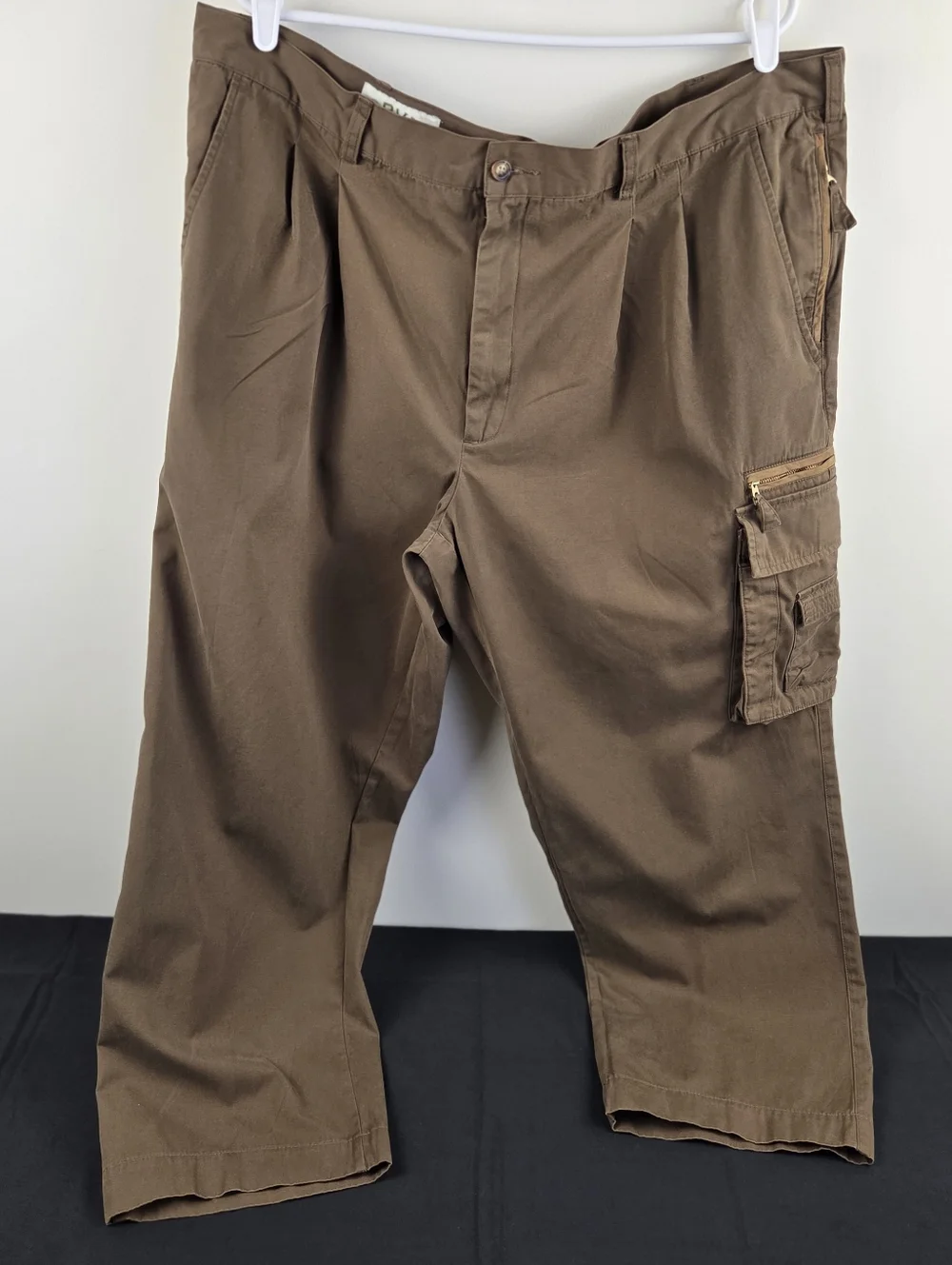 Vintage Orvis Pants Mens 42x27 Brown Multi Pocket Hunting Fishing Outdoor